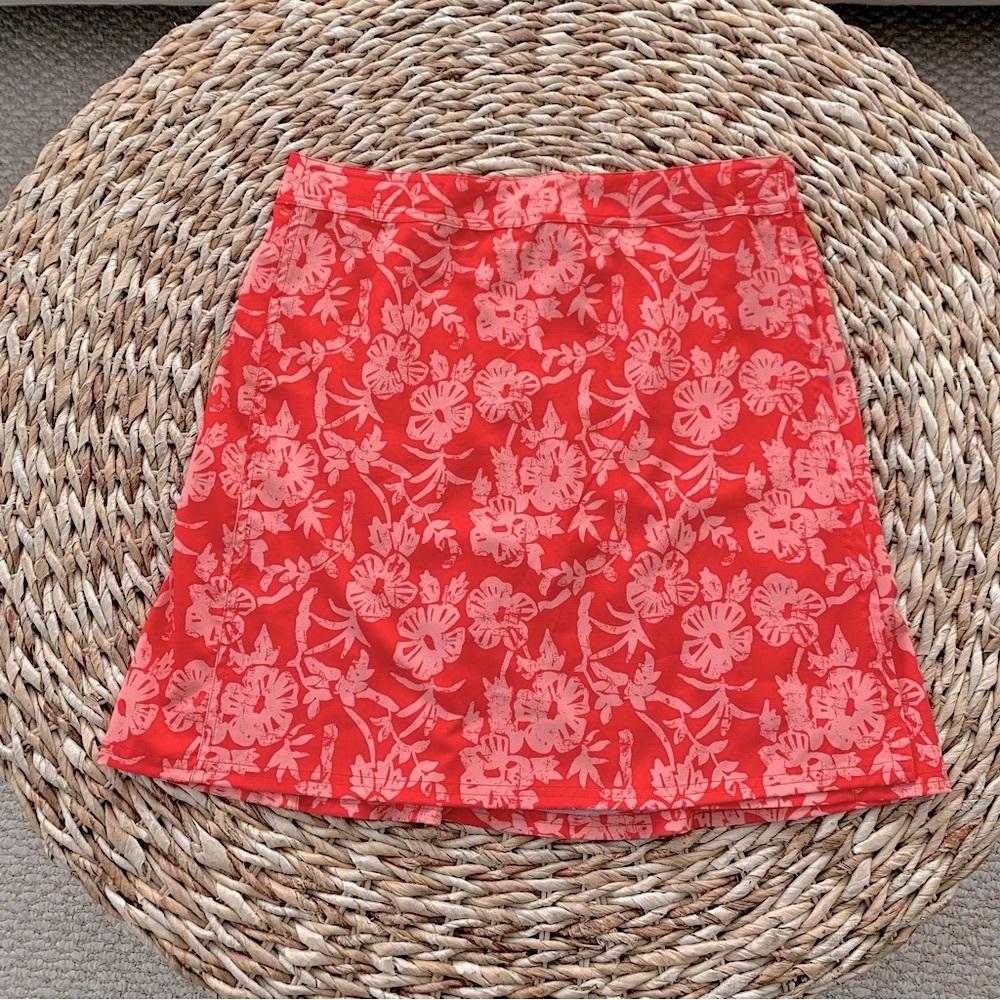 RipSkirt Hawaii Coral Hibiscus Wrap Skirt
